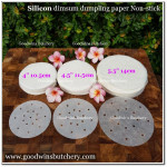 BAKPAW DUMPLING DIMSUM SILICON PAPER non-stick 4.5" 11.5cm 50 sheets